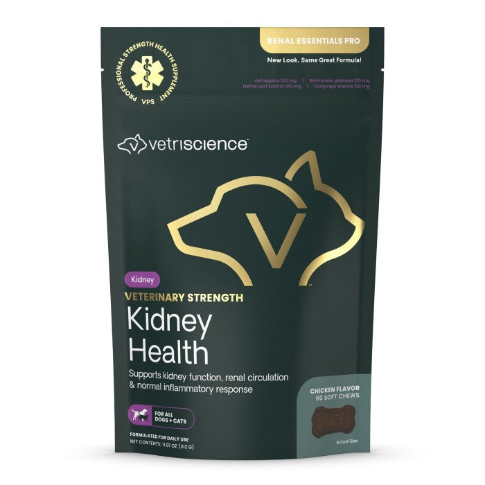 Veterinary Strength Kidney Health for Dogs & Cats, 60ct