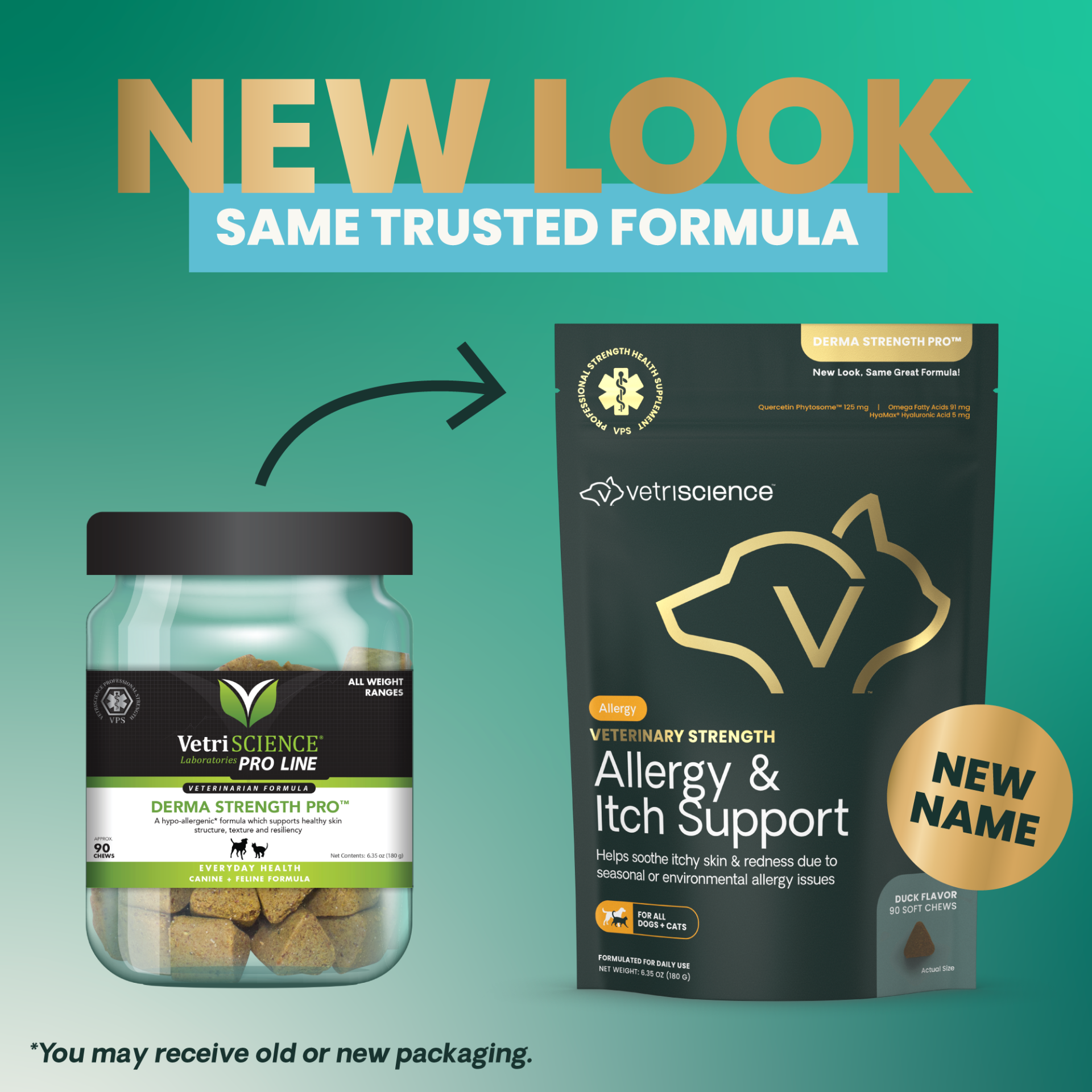 Veterinary Strength Allergy & Itch Support for Cat & Dogs, 90ct bag