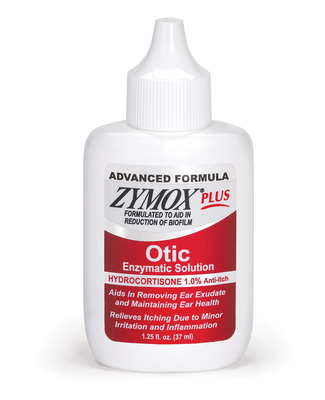 Advanced Formula Zymox Plus Otic with 1% Hydrocortisone, 1.25oz