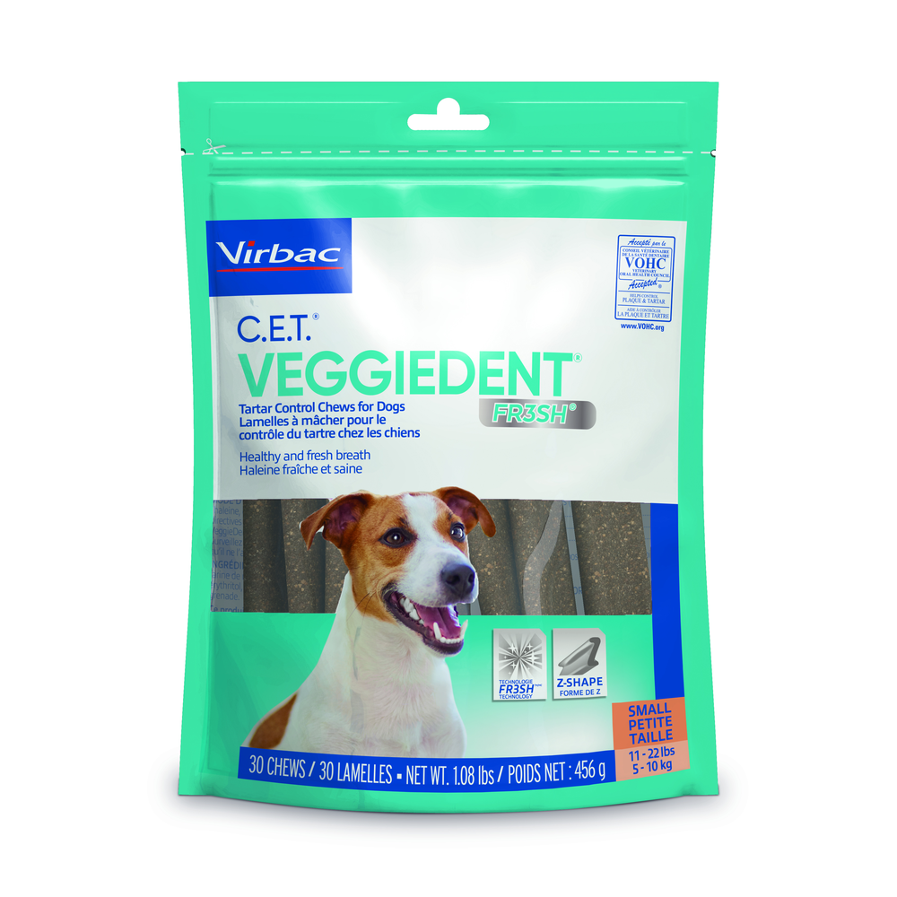 C.E.T.® Veggiedent® Fr3Sh® Tartar Control Chews For Dogs, 30ct