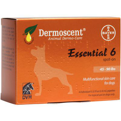 Dermoscent Essential 6 Spot-On Skin Care, 4ct box