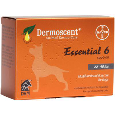 Dermoscent Essential 6 Spot-On Skin Care, 4ct box