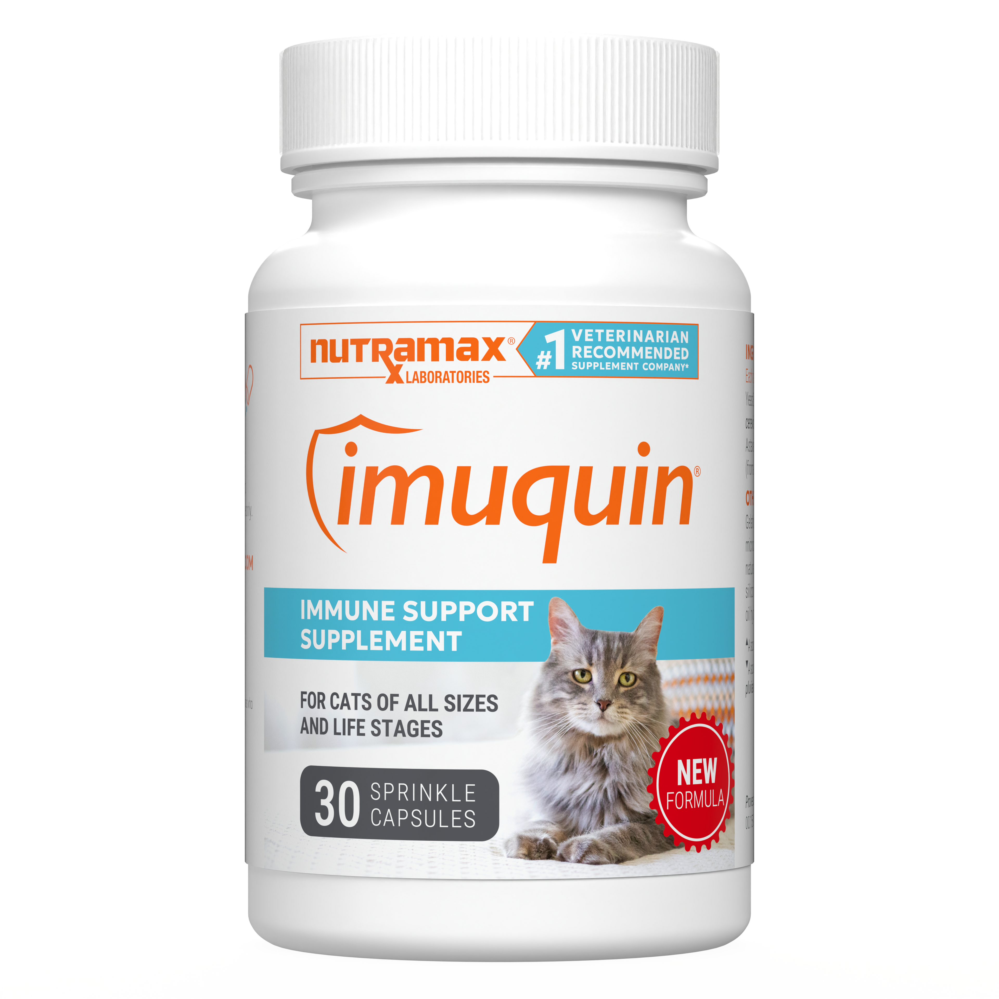 Nutramax Imuquin for Cats Sprinkle Capsules, 30ct